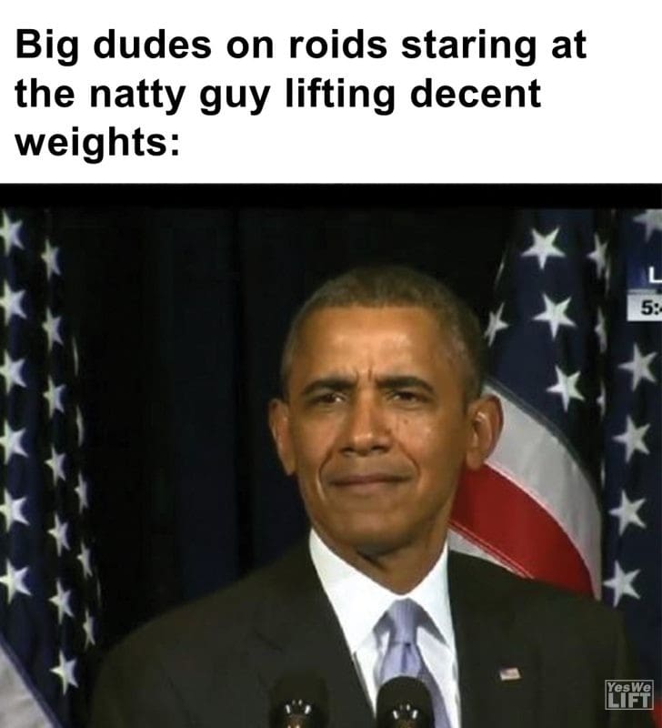 269 - Big Dudes On Roids Staring At The Natty Guy Lifting Decent Weights