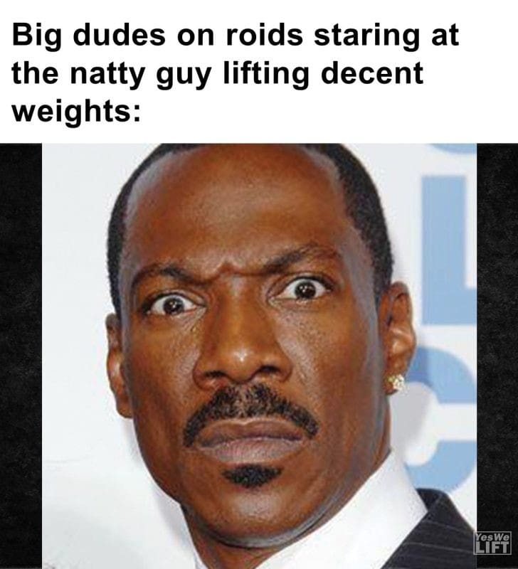 280 - Big Dudes On Roids Staring At The Natty Guy Lifting Decent Weights