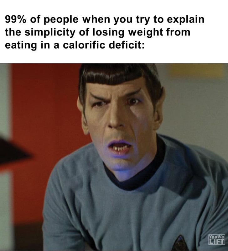 282 - 99 Of People When You Try To Explain The Simplicity Of Losing Weight From Eating In A Calorific Deficit