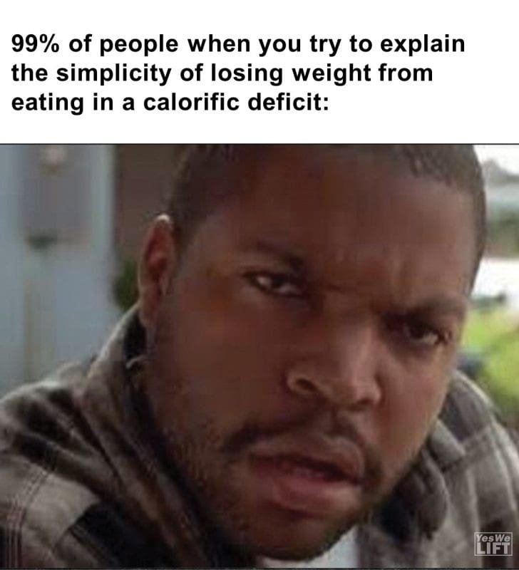 284 - 99 Of People When You Try To Explain The Simplicity Of Losing Weight From Eating In A Calorific Deficit