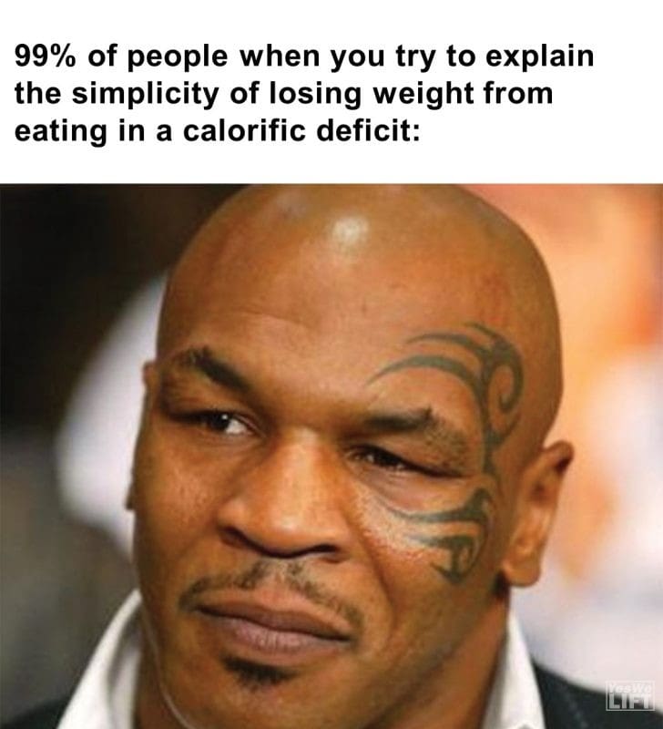 285 - 99 Of People When You Try To Explain The Simplicity Of Losing Weight From Eating In A Calorific Deficit