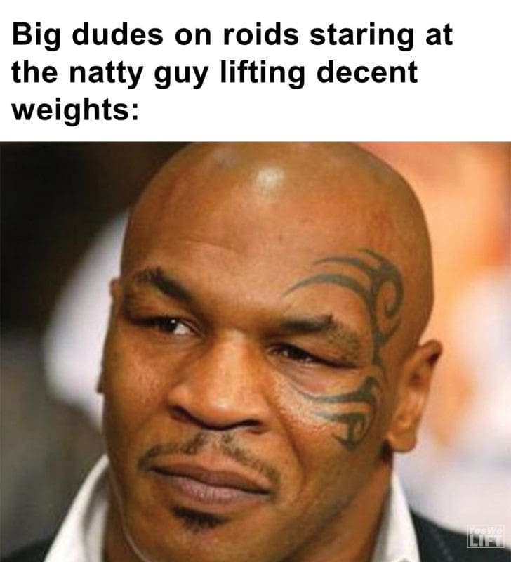 285 - Big Dudes On Roids Staring At The Natty Guy Lifting Decent Weights