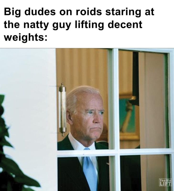 288 - Big Dudes On Roids Staring At The Natty Guy Lifting Decent Weights