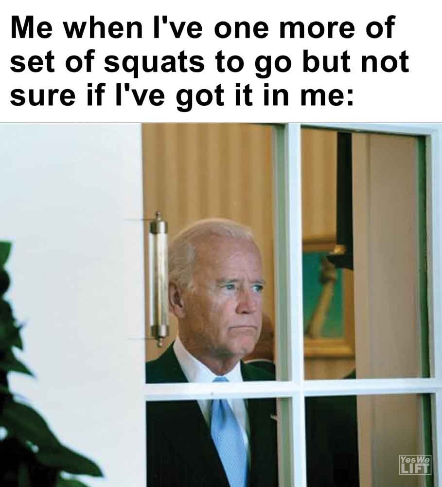 288 - Me When I've One More Of Set Of Squats To Go But Not Sure If I've Got It In Me
