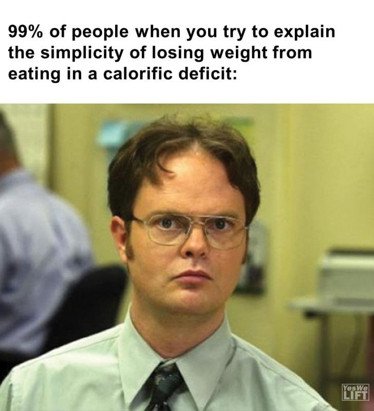 289 - 99 Of People When You Try To Explain The Simplicity Of Losing Weight From Eating In A Calorific Deficit