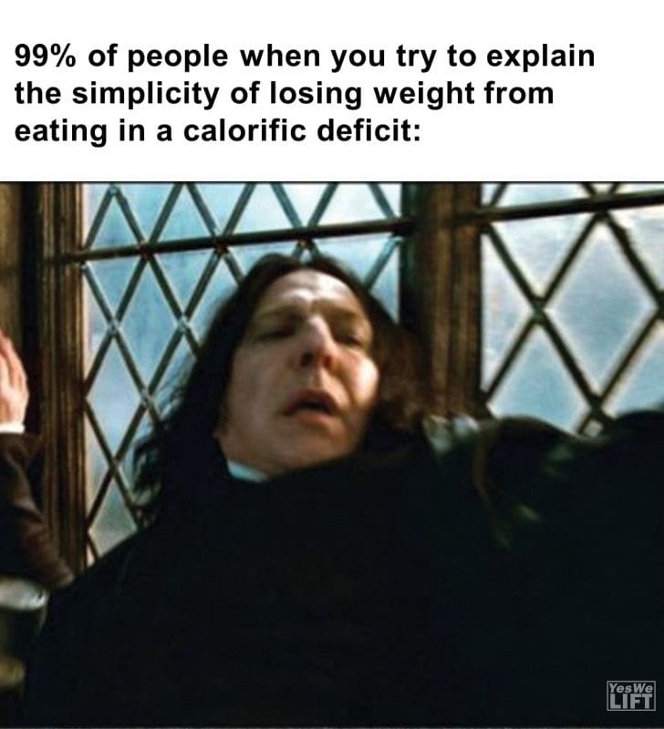 290 - 99 Of People When You Try To Explain The Simplicity Of Losing Weight From Eating In A Calorific Deficit