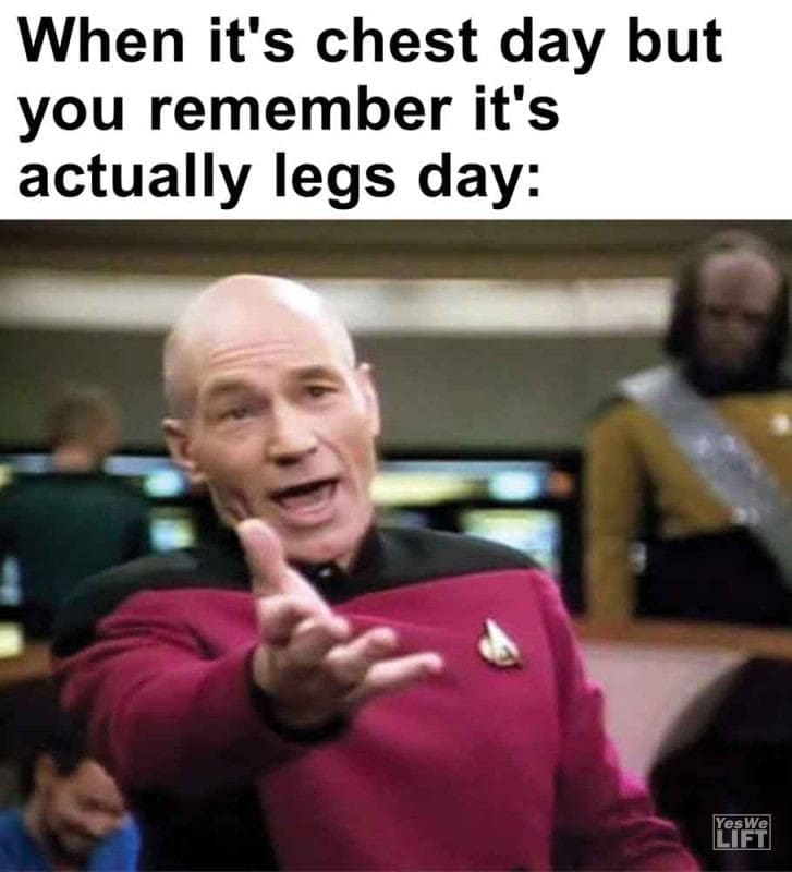 293 - When It's Chest Day But You Remember It's Actually Legs Day
