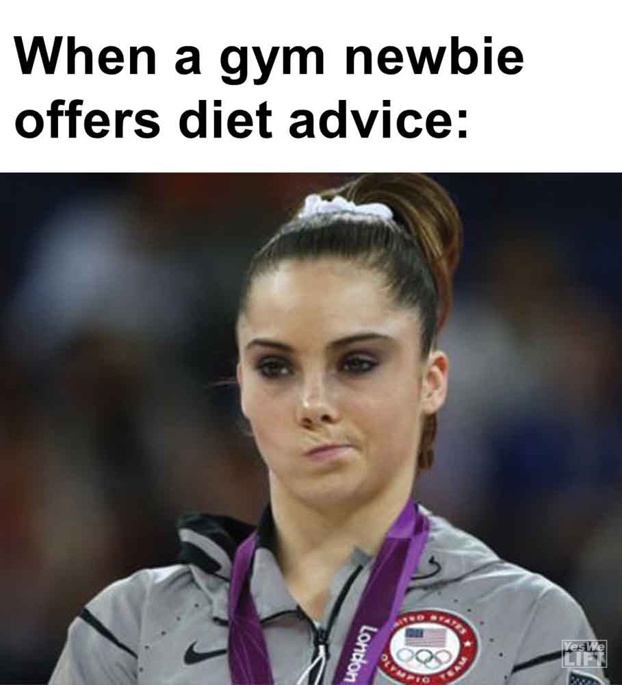 300   When A Gym Newbie Offers Diet Advice