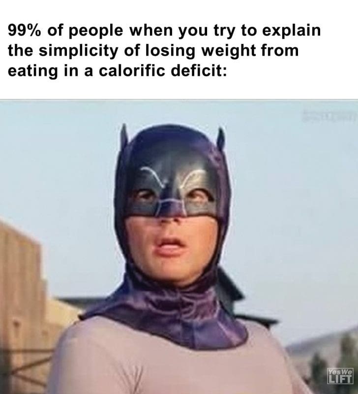 303 - 99 Of People When You Try To Explain The Simplicity Of Losing Weight From Eating In A Calorific Deficit
