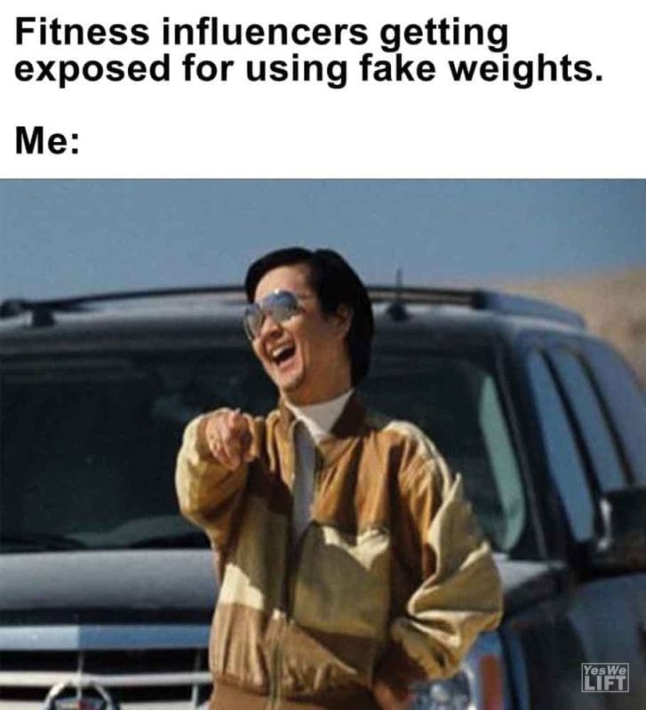 319 - Fitness Influencers Getting Exposed For Using Fake Weights. Me