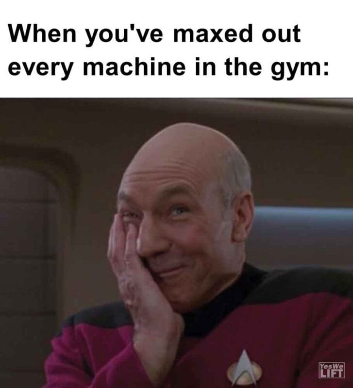 323   When You've Maxed Out Every Machine In The Gym