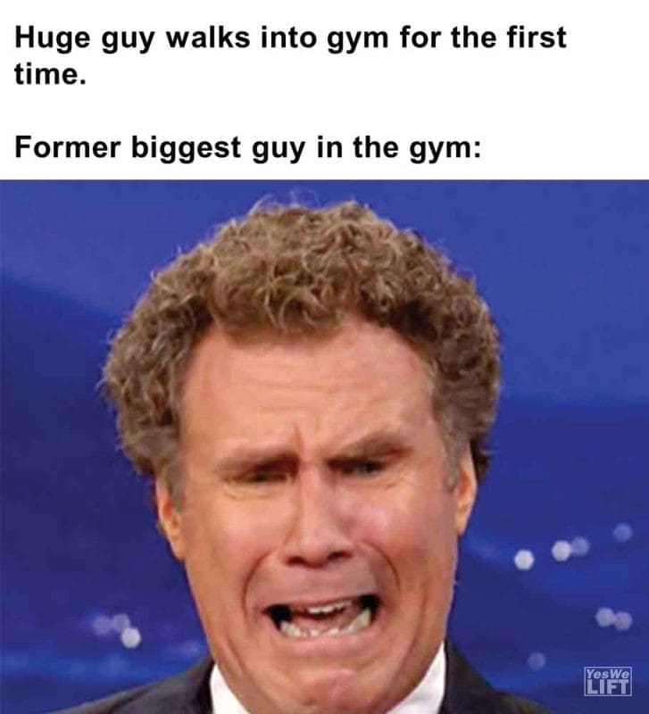 328 - Huge Guy Walks Into Gym For The First Time. Former Biggest Guy In The Gym