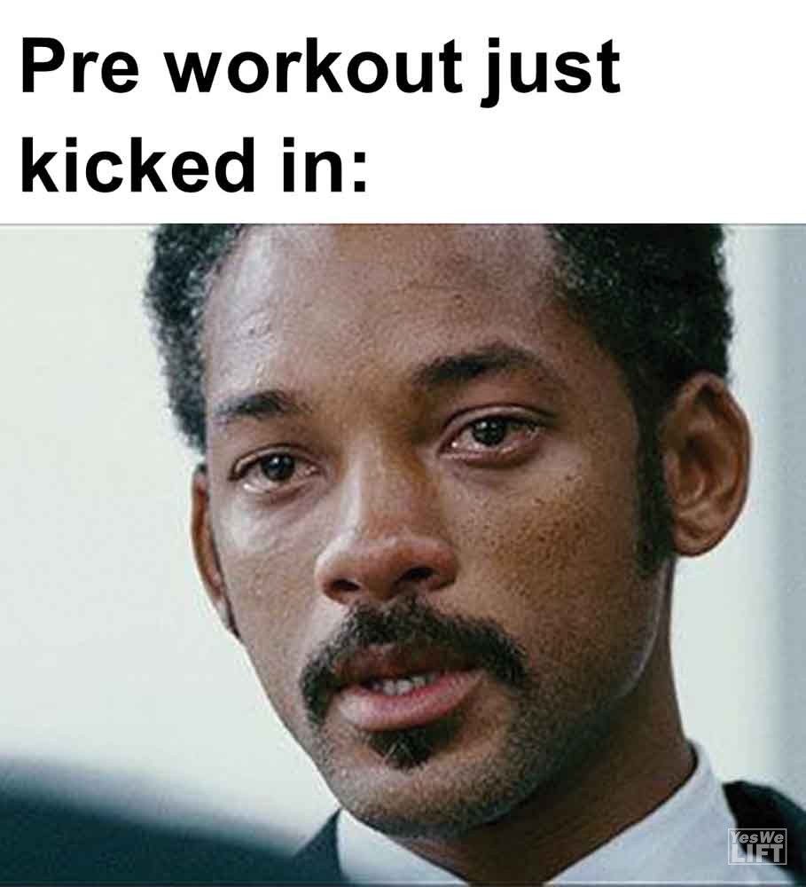 333   Pre Workout Just Kicked In