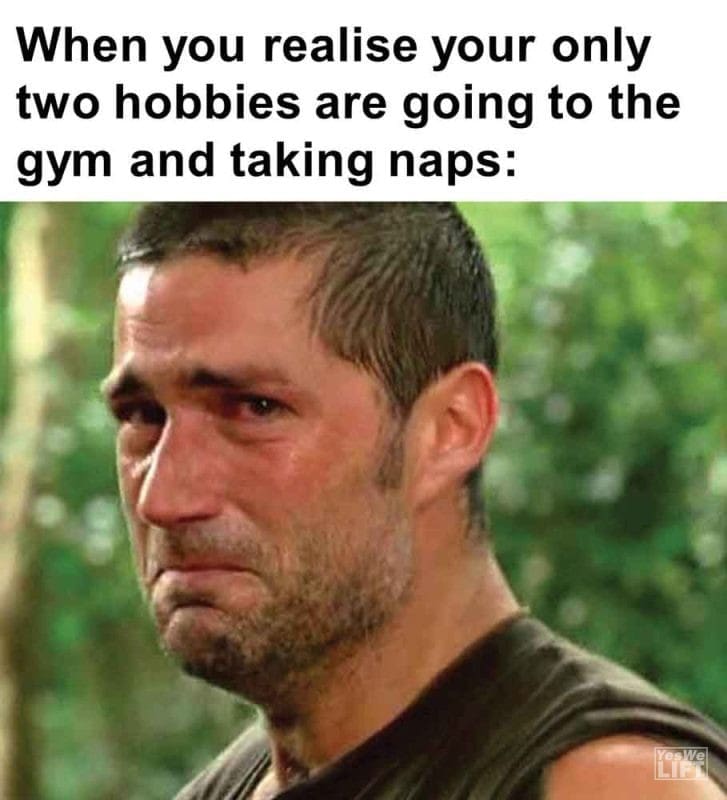 336 - When You Realise Your Only Two Hobbies Are Going To The Gym And Taking Naps