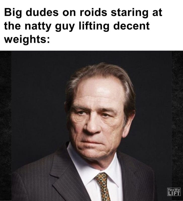 344 - Big Dudes On Roids Staring At The Natty Guy Lifting Decent Weights