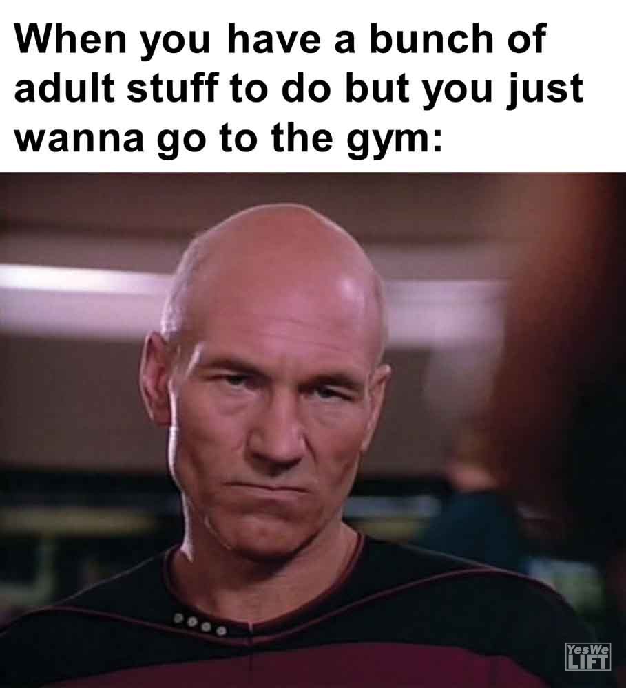 345   When You Have A Bunch Of Adult Stuff To Do But You Just Wanna Go To The Gym