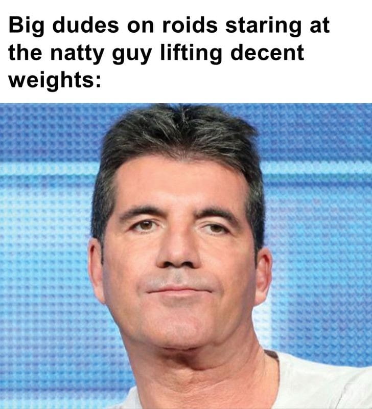 350 - Big Dudes On Roids Staring At The Natty Guy Lifting Decent Weights