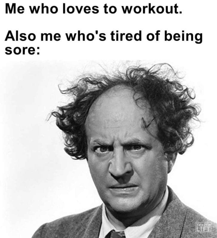 357 - Me Who Loves To Workout. Also Me Who's Tired Of Being Sore