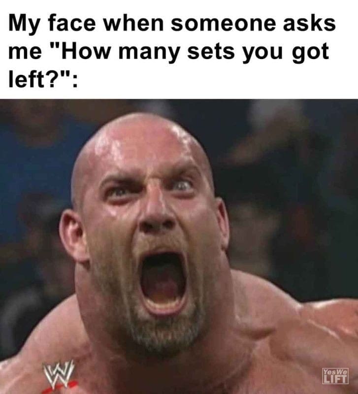 358 - My Face When Someone Asks Me How Many Sets You Got Left