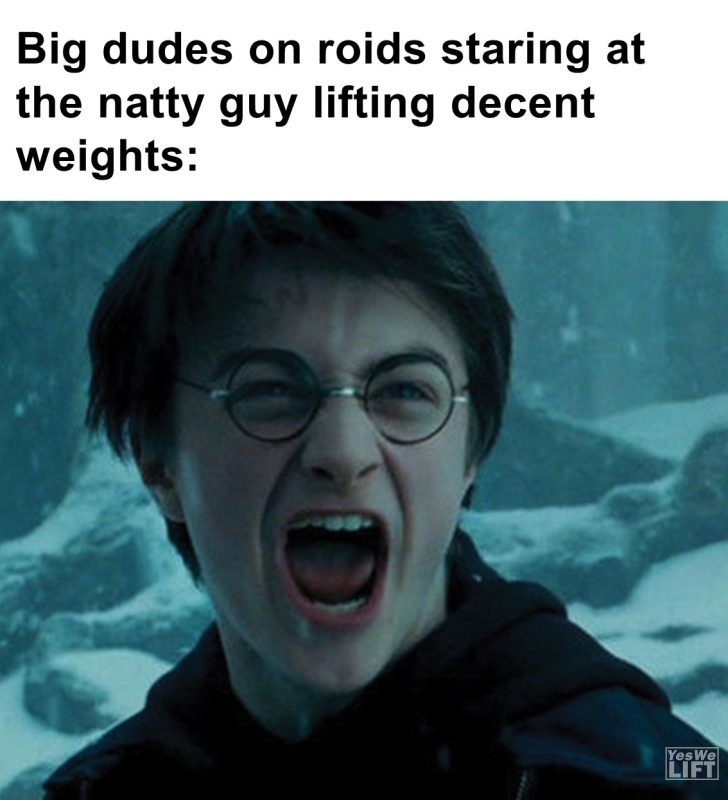 359 - Big Dudes On Roids Staring At The Natty Guy Lifting Decent Weights