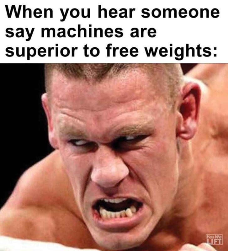 360   When You Hear Someone Say Machines Are Superior To Free Weights