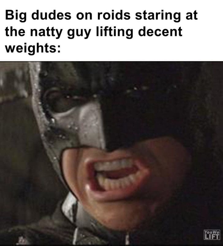 364 - Big Dudes On Roids Staring At The Natty Guy Lifting Decent Weights