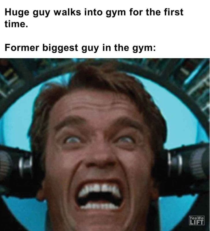 365 - Huge Guy Walks Into Gym For The First Time. Former Biggest Guy In The Gym