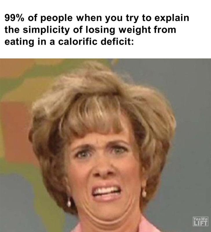404 - 99 Of People When You Try To Explain The Simplicity Of Losing Weight From Eating In A Calorific Deficit