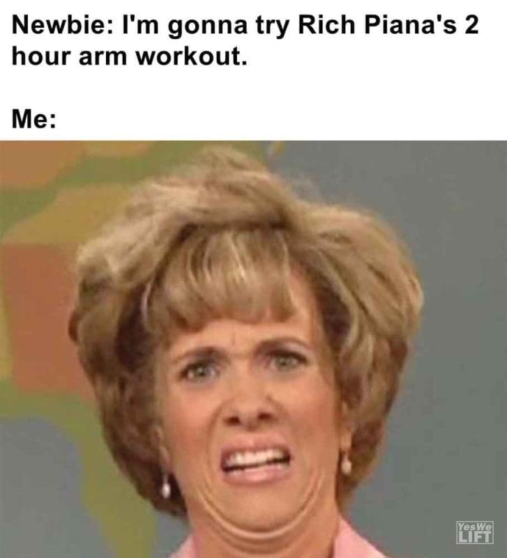 404 - Newbie I'm Gonna Try Rich Piana's 2 Hour Arm Workout. Me