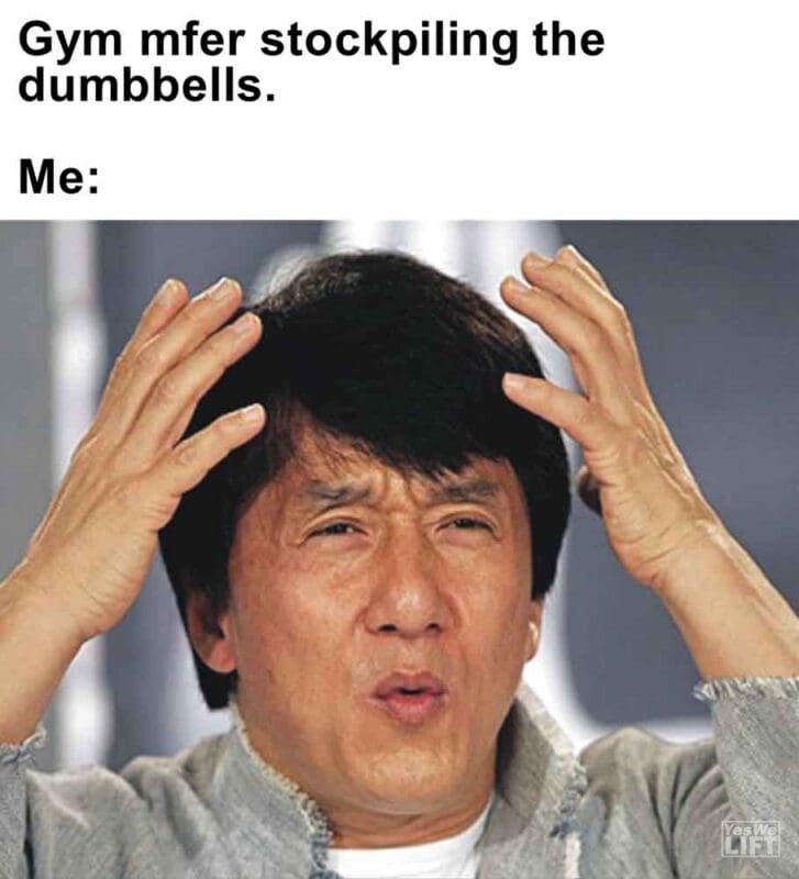 409   Gym Mfer Stockpiling The Dumbbells. Me