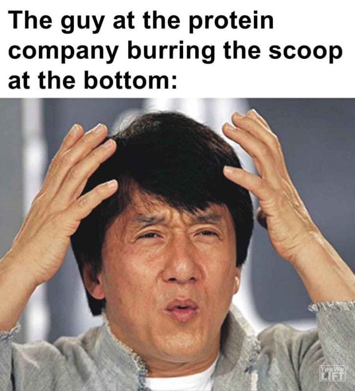 409 - The Guy At The Protein Company Burring The Scoop At The Bottom