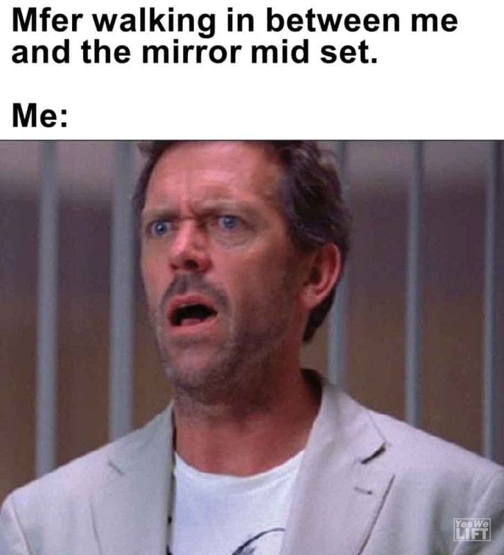 410 - Mfer Walking In Between Me And The Mirror Mid Set. Me