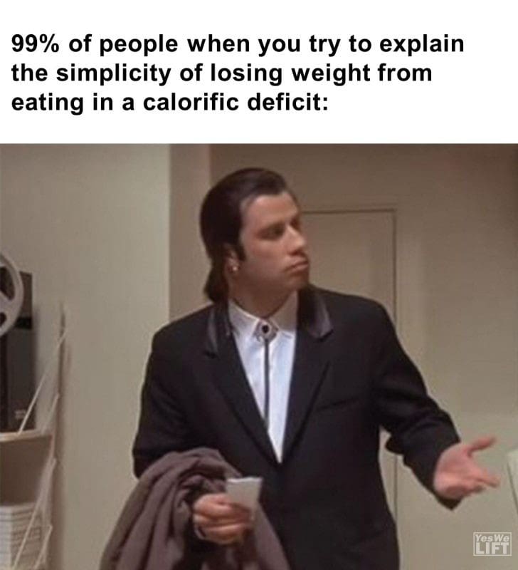 411 - 99 Of People When You Try To Explain The Simplicity Of Losing Weight From Eating In A Calorific Deficit