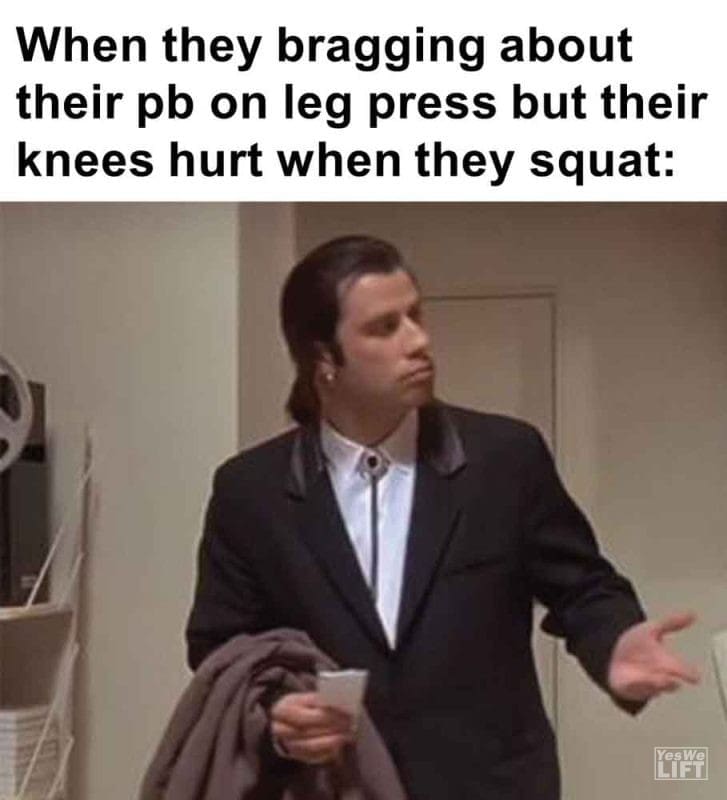 411 - When They Bragging About Their Pb On Leg Press But Their Knees Hurt When They Squat