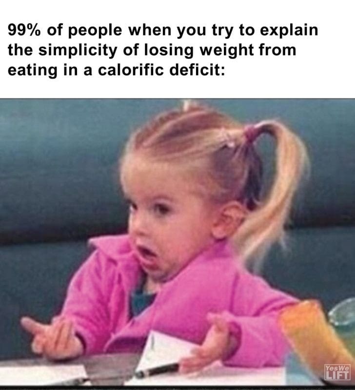 412 - 99 Of People When You Try To Explain The Simplicity Of Losing Weight From Eating In A Calorific Deficit