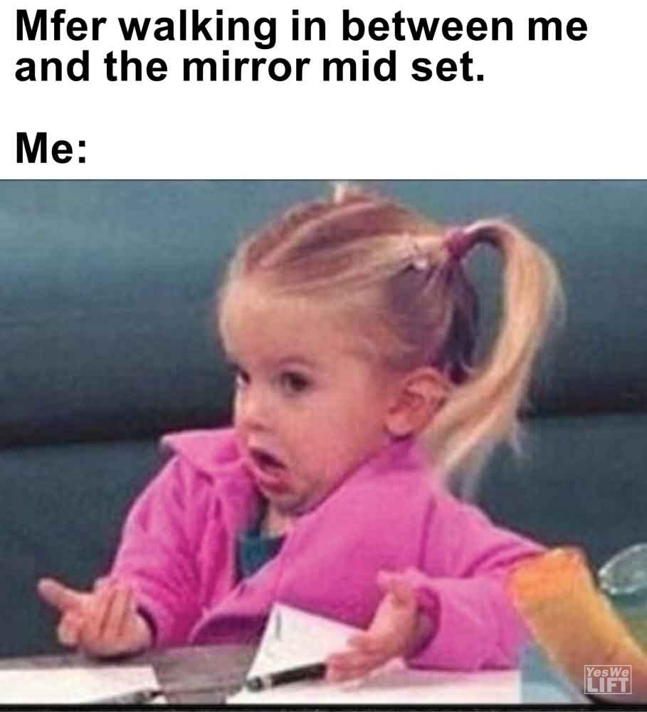 412 - Mfer Walking In Between Me And The Mirror Mid Set. Me