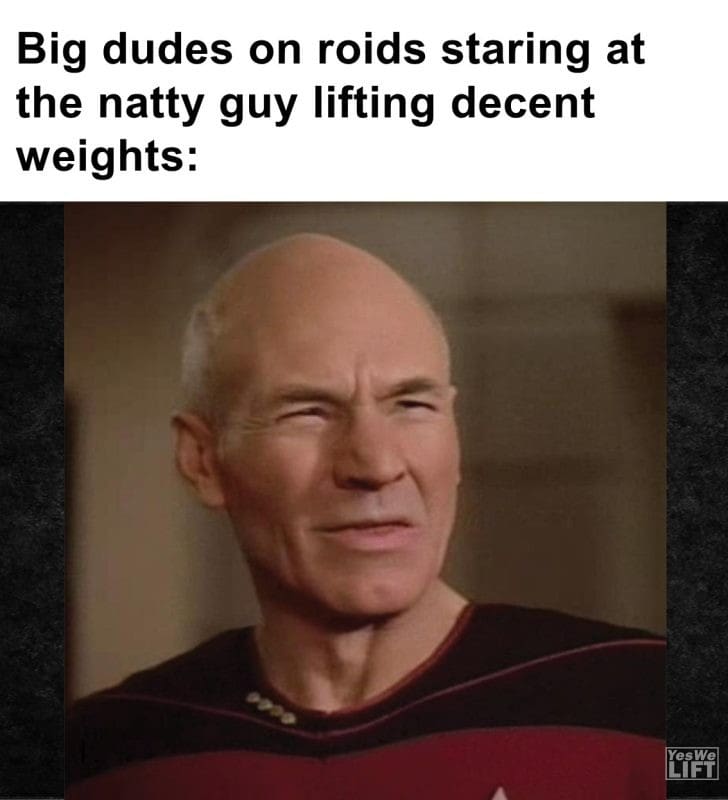 415 - Big Dudes On Roids Staring At The Natty Guy Lifting Decent Weights