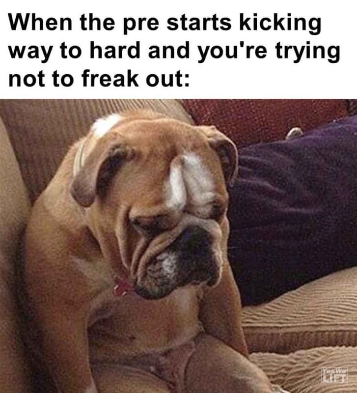 425 - When The Pre Starts Kicking Way To Hard And You're Trying Not To Freak Out