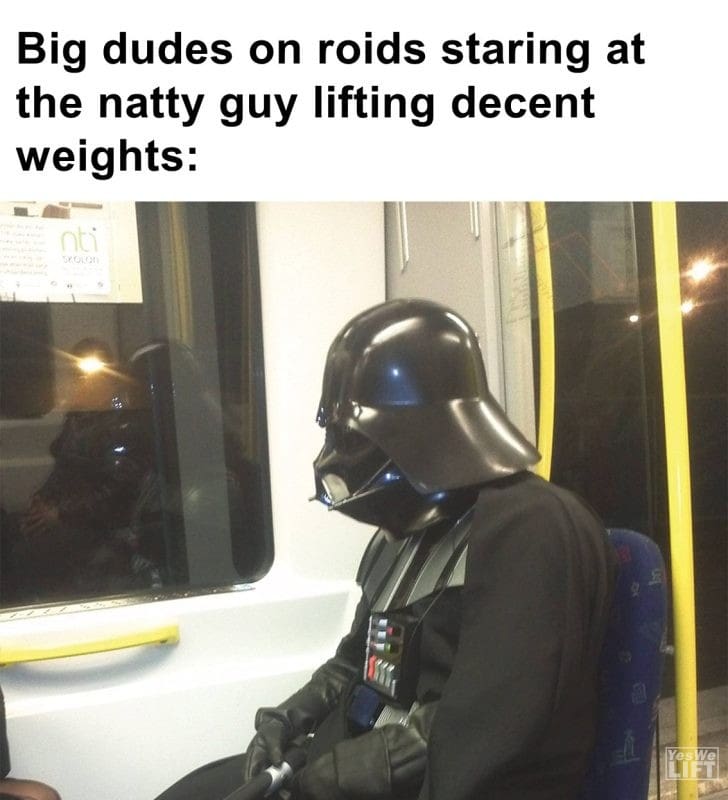 432 - Big Dudes On Roids Staring At The Natty Guy Lifting Decent Weights