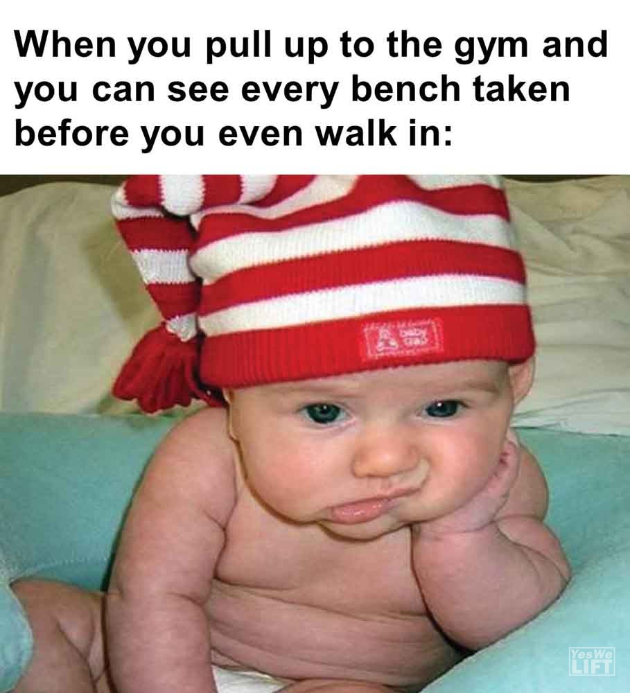433 - When You Pull Up To The Gym And You Can See Every Bench Taken Before You Even Walk In