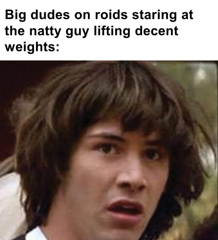 437 - Big Dudes On Roids Staring At The Natty Guy Lifting Decent Weights