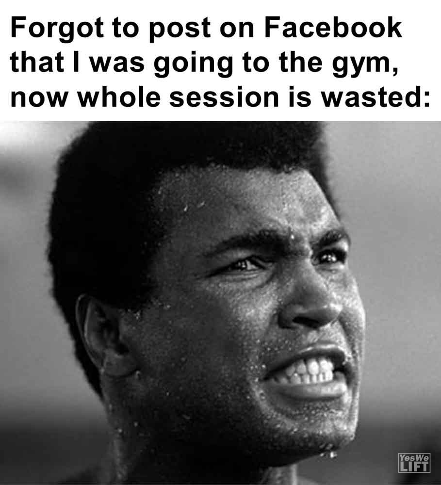 441 - Forgot To Post On Facebook That I Was Going To The Gym, Now Whole Session Is Wasted