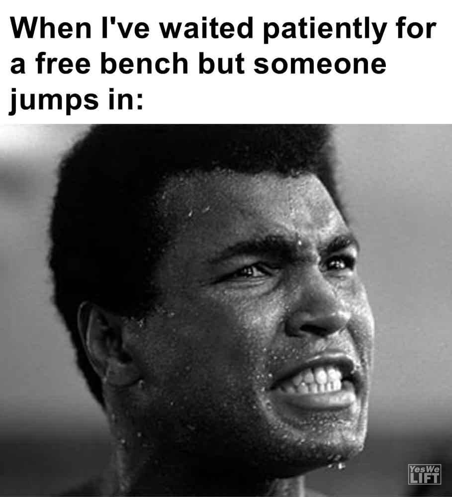 441   When I've Waited Patiently For A Free Bench But Someone Jumps In