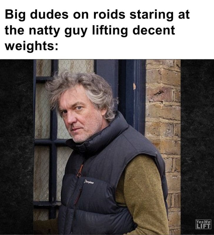 443 - Big Dudes On Roids Staring At The Natty Guy Lifting Decent Weights