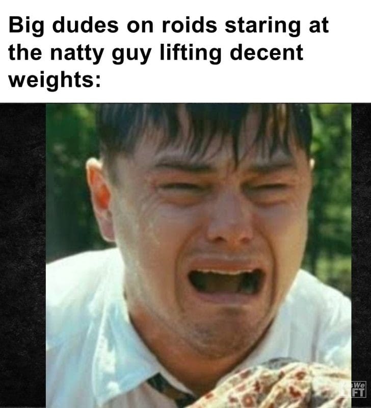 451 - Big Dudes On Roids Staring At The Natty Guy Lifting Decent Weights