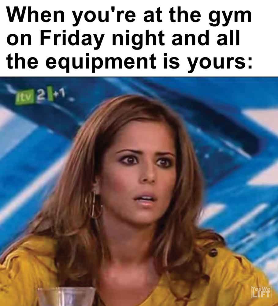 455 - When You're At The Gym On Friday Night And All The Equipment Is Yours