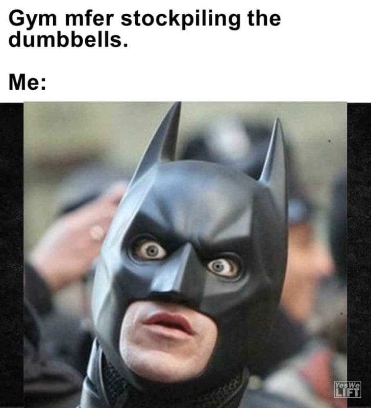 457 - Gym Mfer Stockpiling The Dumbbells. Me