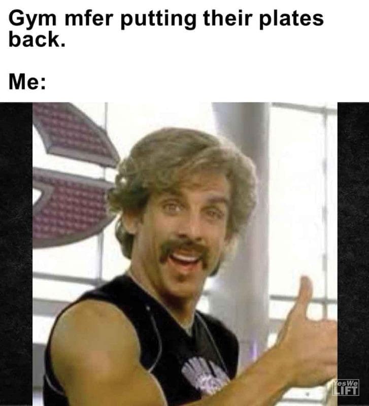 460 - Gym Mfer Putting Their Plates Back. Me