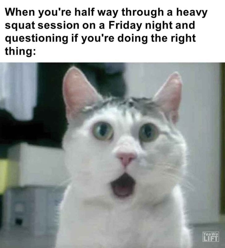 461 - When You're Half Way Through A Heavy Squat Session On A Friday Night And Questioning If You're Doing The Rig