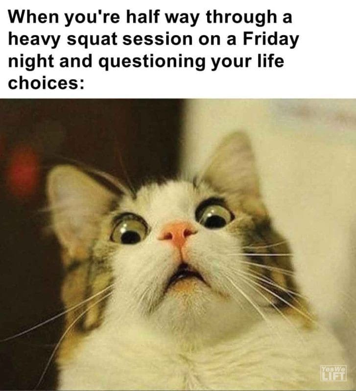463 - When You're Half Way Through A Heavy Squat Session On A Friday Night And Questioning Your Life Choices